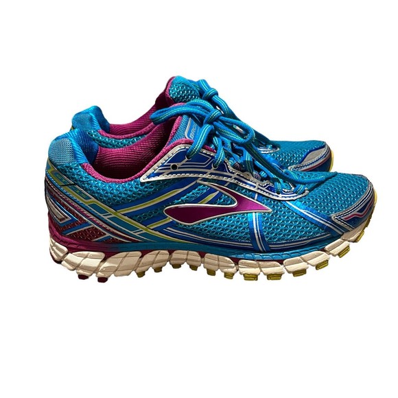 Brooks Shoes - Brooks Adrenaline GTS 15 Women's Size 8.5 Teal and Purple Running Sneakers Shoes